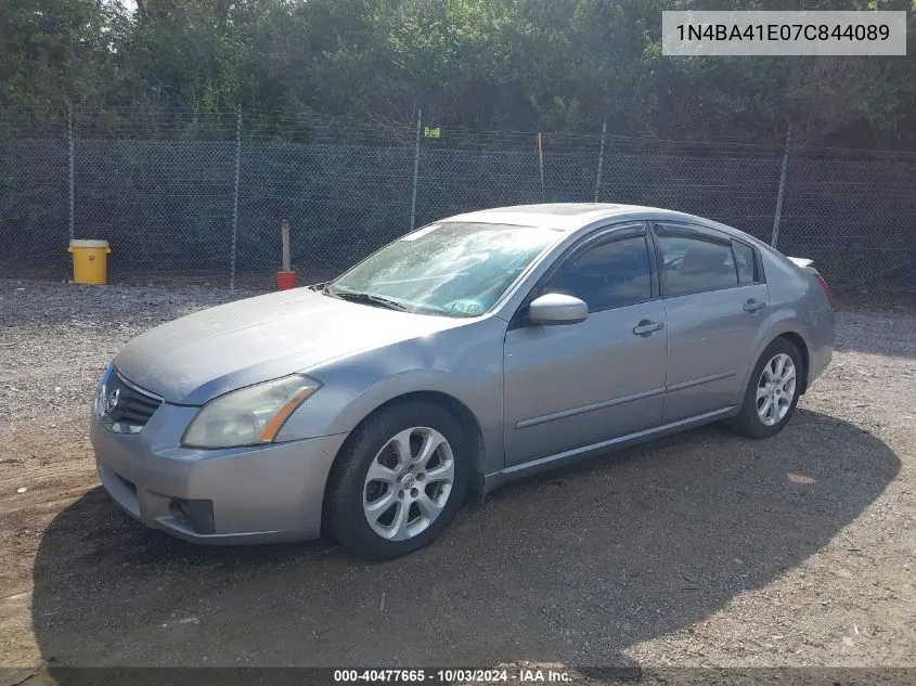 1N4BA41E07C844089 2007 Nissan Maxima 3.5 Sl