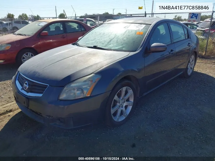 2007 Nissan Maxima 3.5 Se VIN: 1N4BA41E77C858846 Lot: 40596108