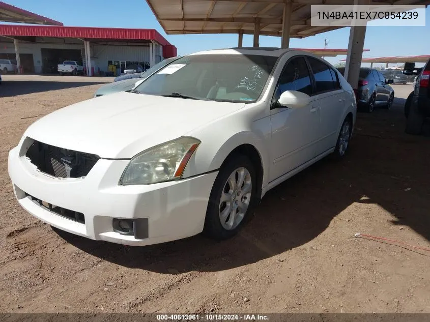 2007 Nissan Maxima 3.5 Sl VIN: 1N4BA41EX7C854239 Lot: 40613961