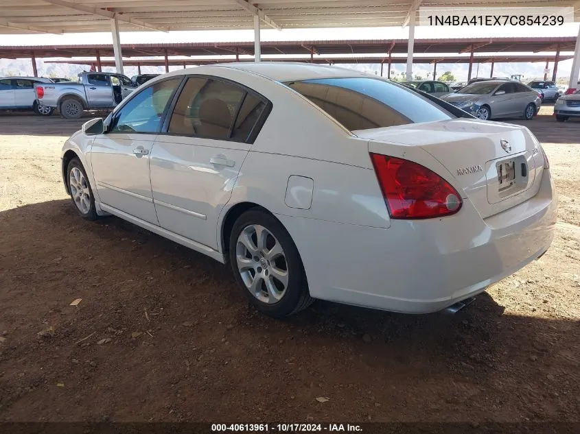 2007 Nissan Maxima 3.5 Sl VIN: 1N4BA41EX7C854239 Lot: 40613961