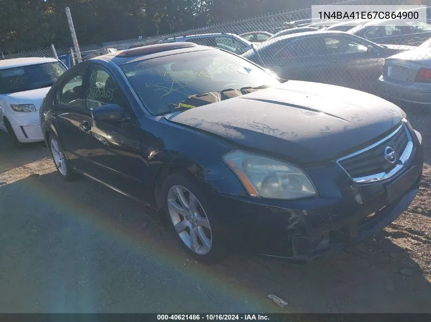 2007 Nissan Maxima 3.5 Se VIN: 1N4BA41E67C864900 Lot: 40621486