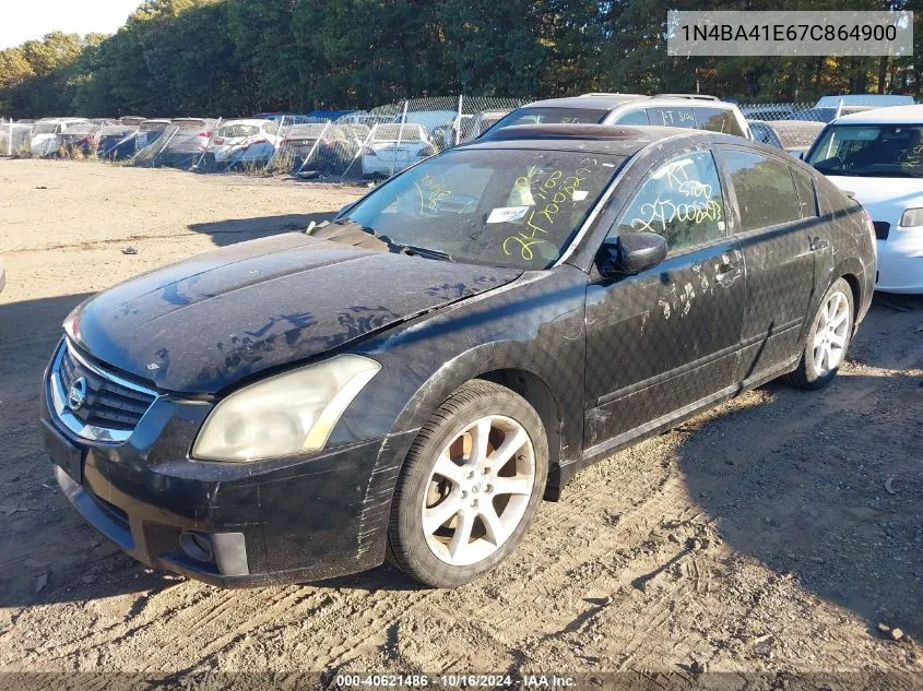 2007 Nissan Maxima 3.5 Se VIN: 1N4BA41E67C864900 Lot: 40621486