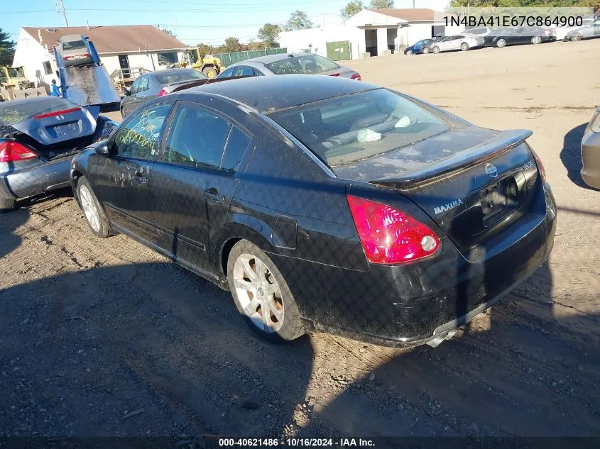 2007 Nissan Maxima 3.5 Se VIN: 1N4BA41E67C864900 Lot: 40621486