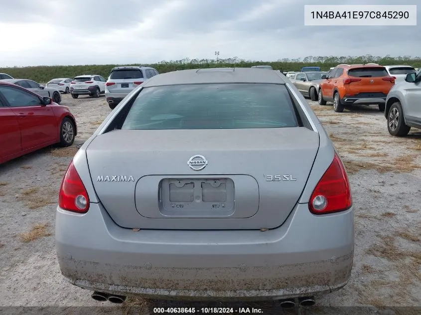 2007 Nissan Maxima 3.5 Sl VIN: 1N4BA41E97C845290 Lot: 40638645