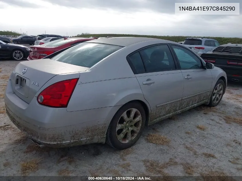 2007 Nissan Maxima 3.5 Sl VIN: 1N4BA41E97C845290 Lot: 40638645