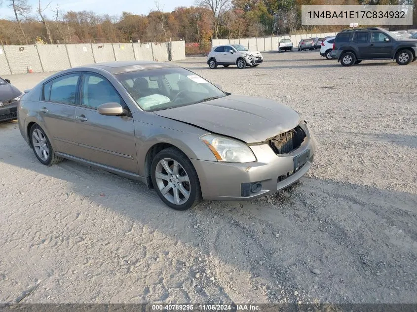 1N4BA41E17C834932 2007 Nissan Maxima 3.5 Se