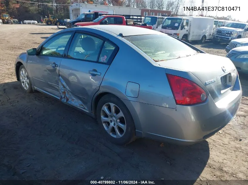 2007 Nissan Maxima 3.5 Sl VIN: 1N4BA41E37C810471 Lot: 40799802