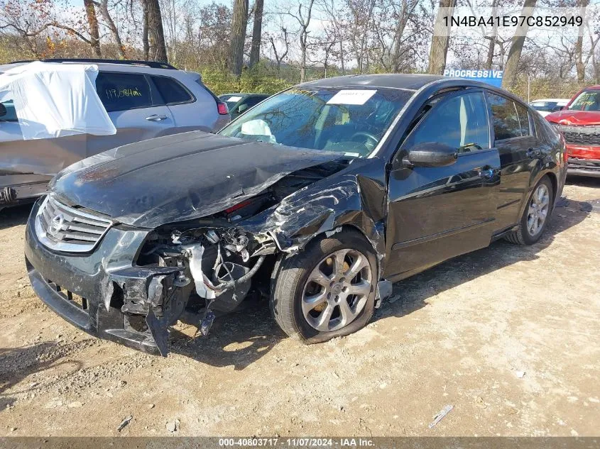 2007 Nissan Maxima 3.5 Sl VIN: 1N4BA41E97C852949 Lot: 40803717