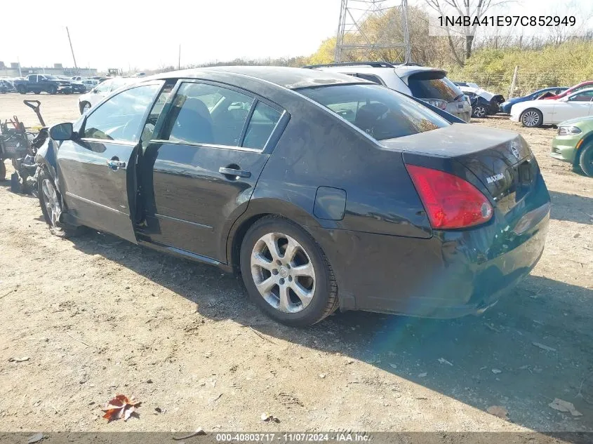 2007 Nissan Maxima 3.5 Sl VIN: 1N4BA41E97C852949 Lot: 40803717