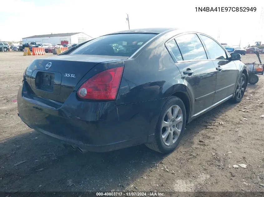 2007 Nissan Maxima 3.5 Sl VIN: 1N4BA41E97C852949 Lot: 40803717