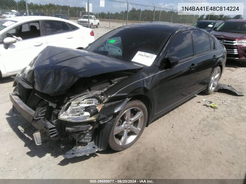 1N4BA41E48C814224 2008 Nissan Maxima 3.5 Se