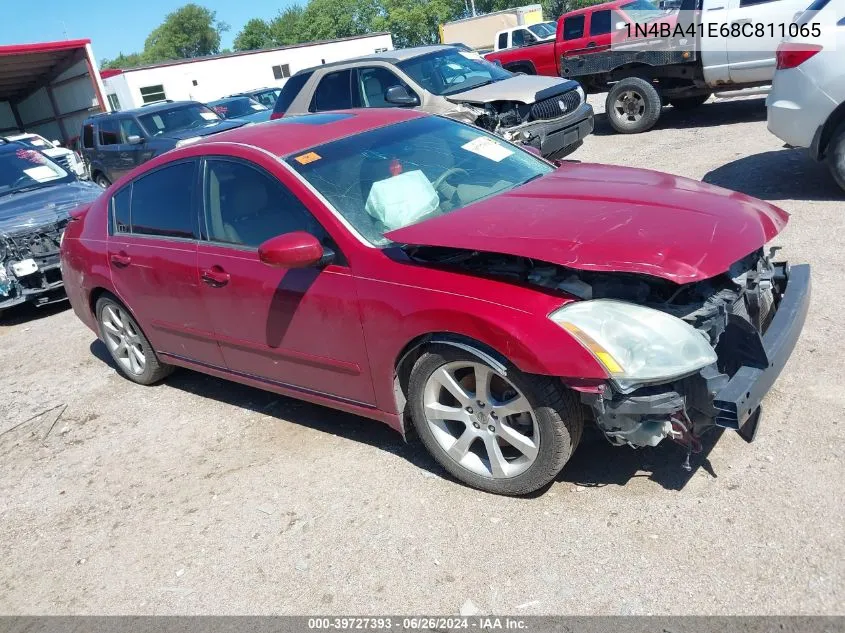 2008 Nissan Maxima Se/Sl VIN: 1N4BA41E68C811065 Lot: 39727393