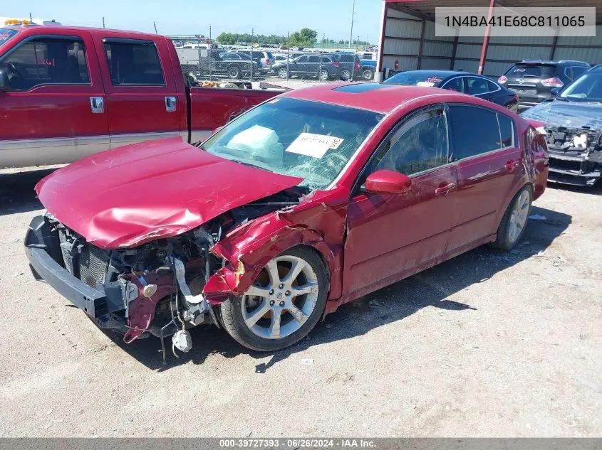 2008 Nissan Maxima Se/Sl VIN: 1N4BA41E68C811065 Lot: 39727393