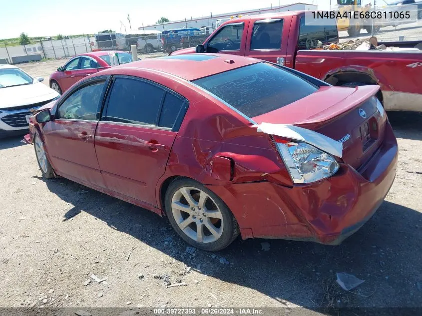 2008 Nissan Maxima Se/Sl VIN: 1N4BA41E68C811065 Lot: 39727393