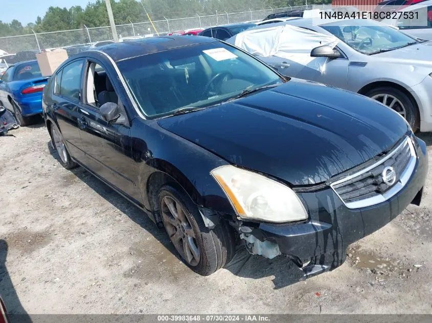 2008 Nissan Maxima 3.5 Se VIN: 1N4BA41E18C827531 Lot: 39983648