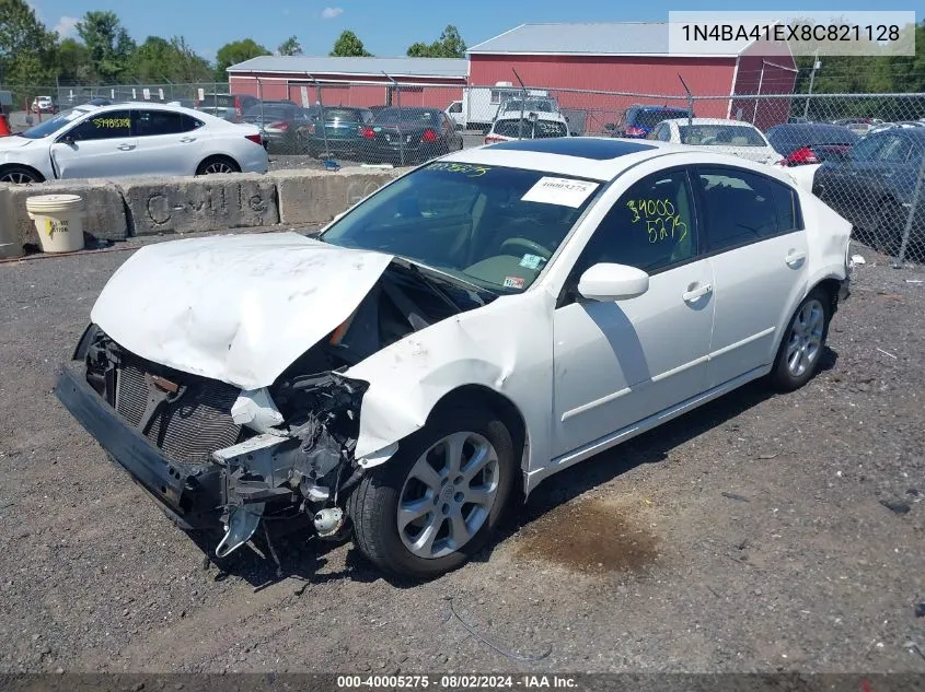 1N4BA41EX8C821128 2008 Nissan Maxima 3.5 Sl