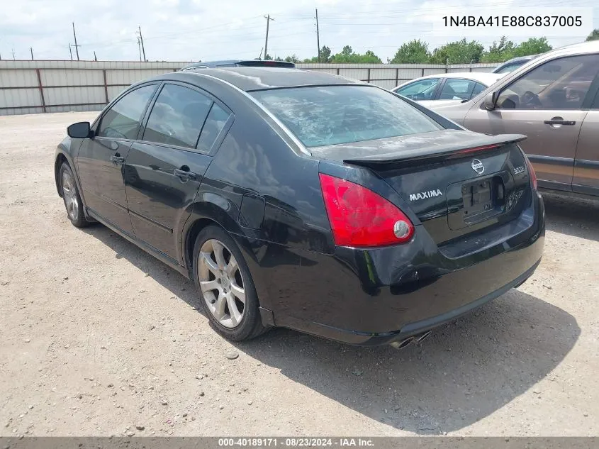 1N4BA41E88C837005 2008 Nissan Maxima 3.5 Se