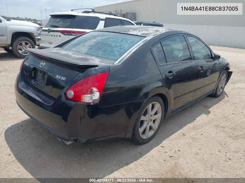 1N4BA41E88C837005 2008 Nissan Maxima 3.5 Se