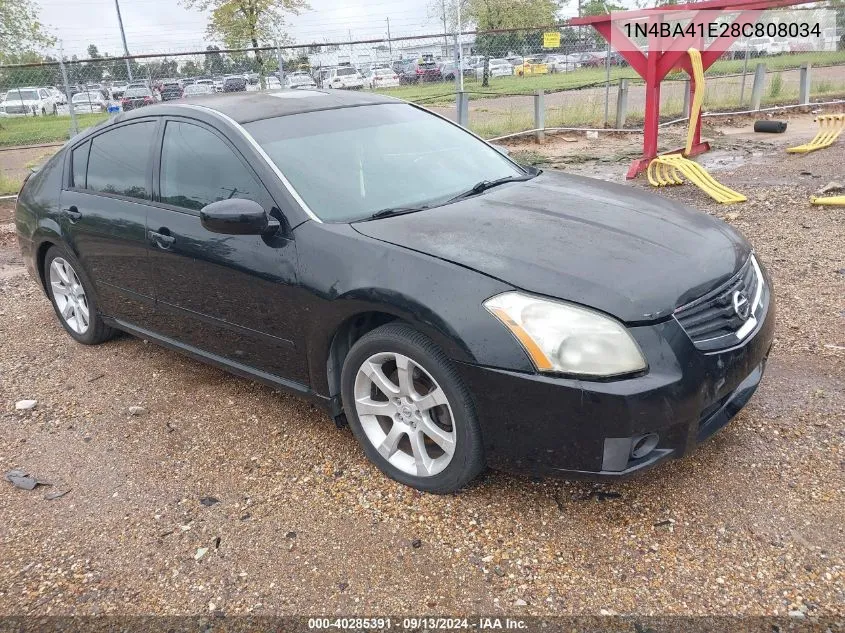 1N4BA41E28C808034 2008 Nissan Maxima 3.5 Se