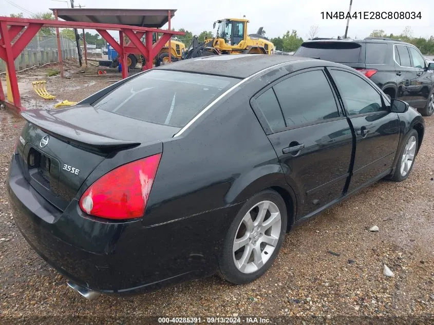 1N4BA41E28C808034 2008 Nissan Maxima 3.5 Se