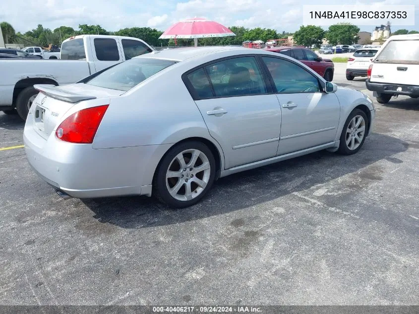 1N4BA41E98C837353 2008 Nissan Maxima Se/Sl