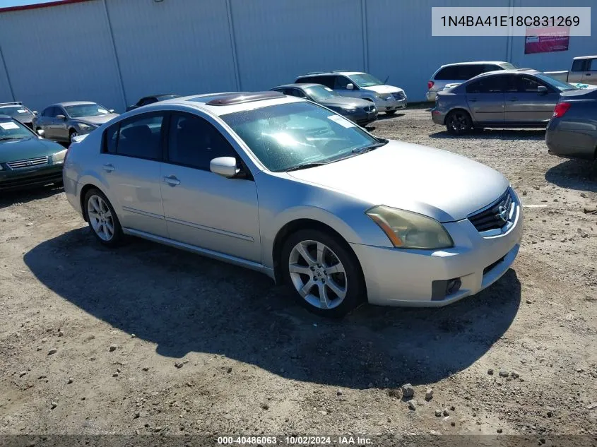 1N4BA41E18C831269 2008 Nissan Maxima 3.5 Se