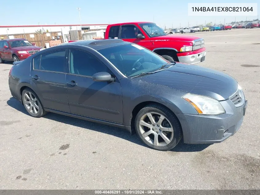 1N4BA41EX8C821064 2008 Nissan Maxima 3.5 Se