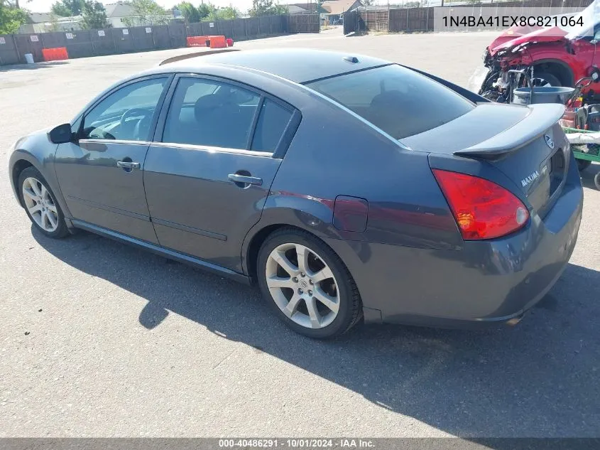 1N4BA41EX8C821064 2008 Nissan Maxima 3.5 Se