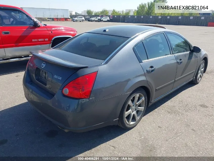 1N4BA41EX8C821064 2008 Nissan Maxima 3.5 Se