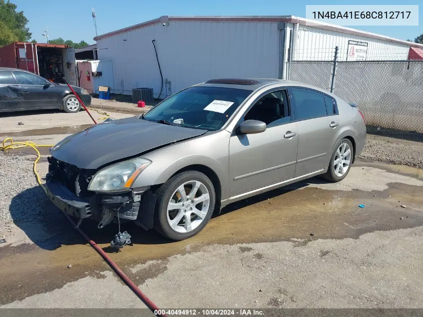 2008 Nissan Maxima 3.5 Se VIN: 1N4BA41E68C812717 Lot: 40494912