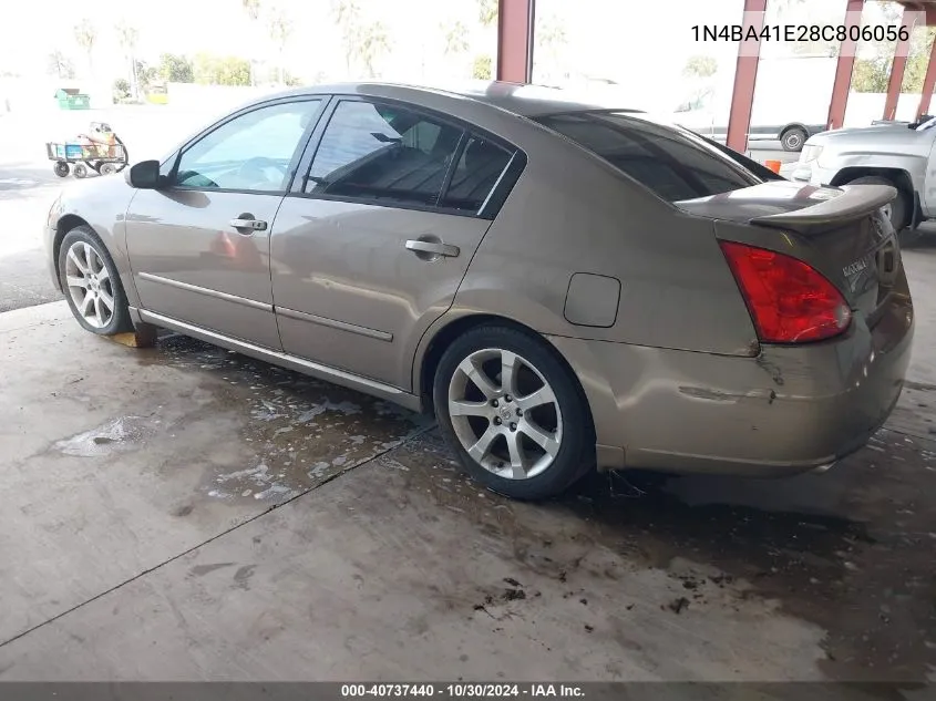 2008 Nissan Maxima 3.5 Se VIN: 1N4BA41E28C806056 Lot: 40737440