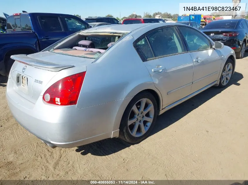 1N4BA41E98C823467 2008 Nissan Maxima 3.5 Se