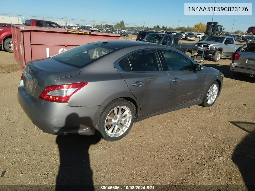 2009 Nissan Maxima S/Sv VIN: 1N4AA51E59C823176 Lot: 30046606