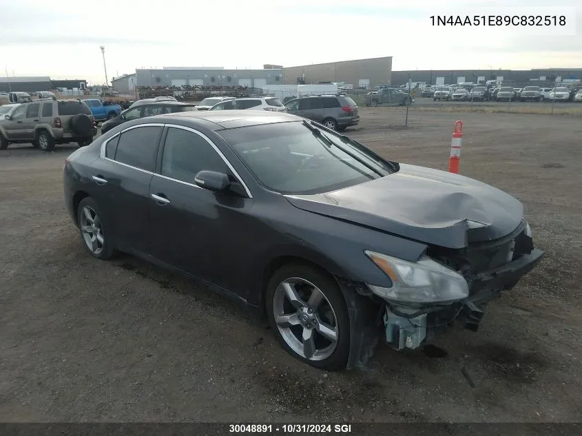 1N4AA51E89C832518 2009 Nissan Maxima S/Sv