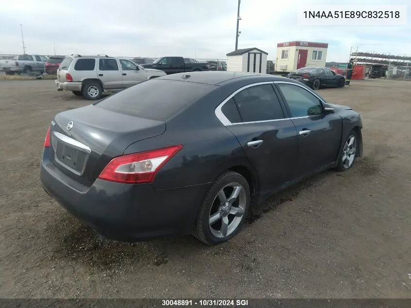 1N4AA51E89C832518 2009 Nissan Maxima S/Sv