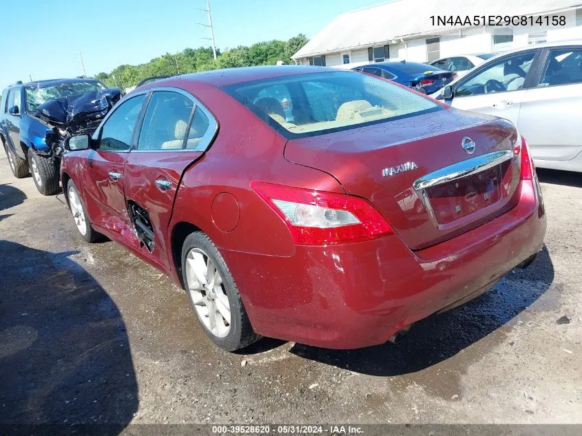 1N4AA51E29C814158 2009 Nissan Maxima 3.5 Sv