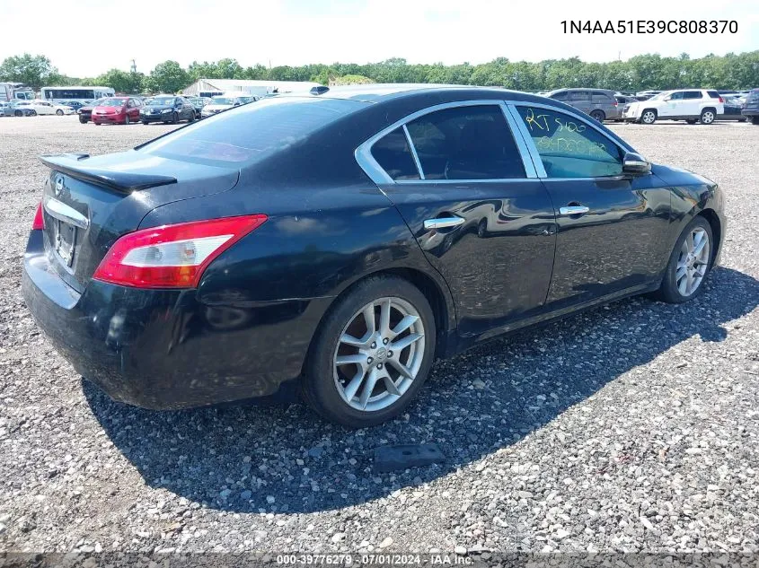 1N4AA51E39C808370 2009 Nissan Maxima 3.5 Sv