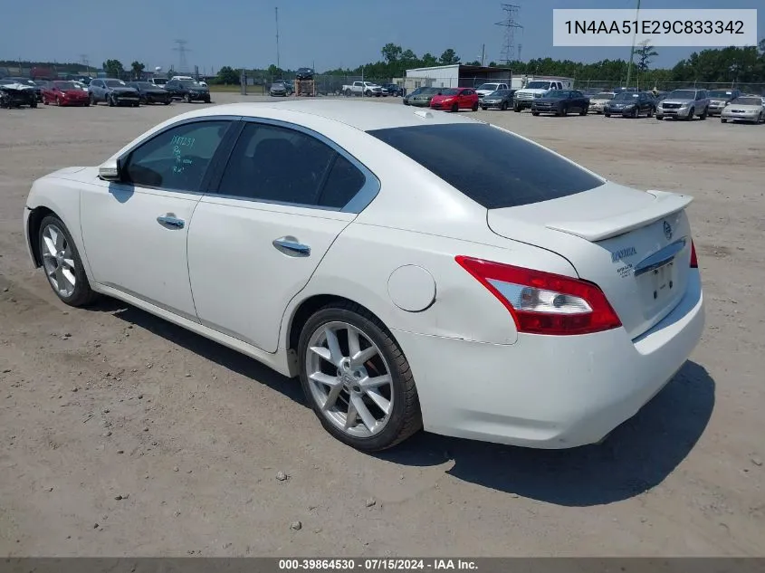 1N4AA51E29C833342 2009 Nissan Maxima 3.5 Sv