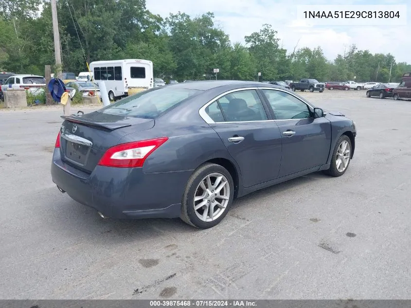 1N4AA51E29C813804 2009 Nissan Maxima 3.5 Sv