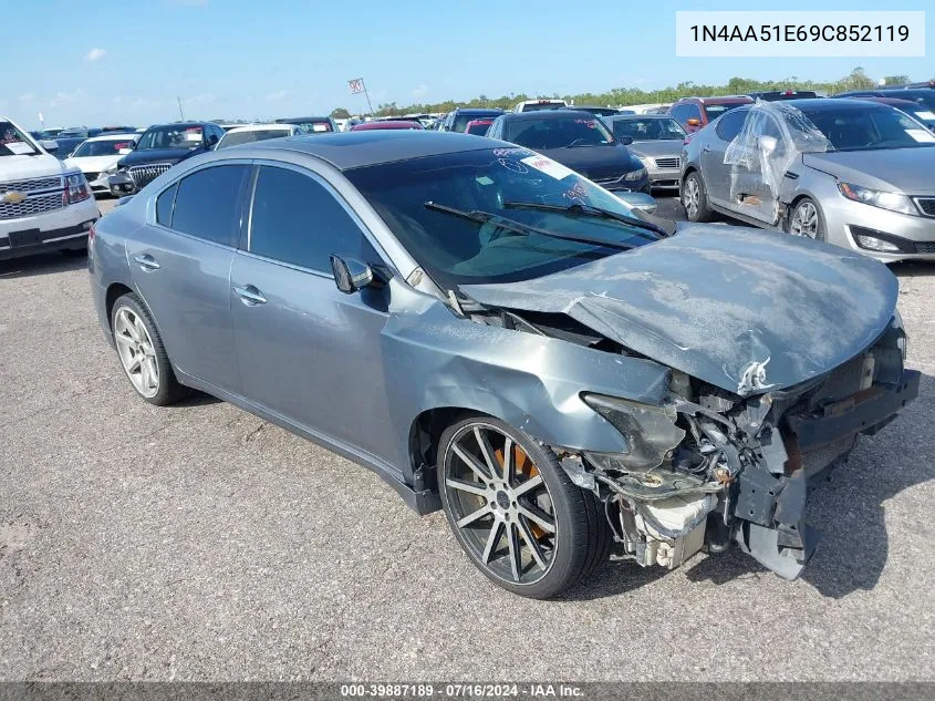 1N4AA51E69C852119 2009 Nissan Maxima 3.5 Sv