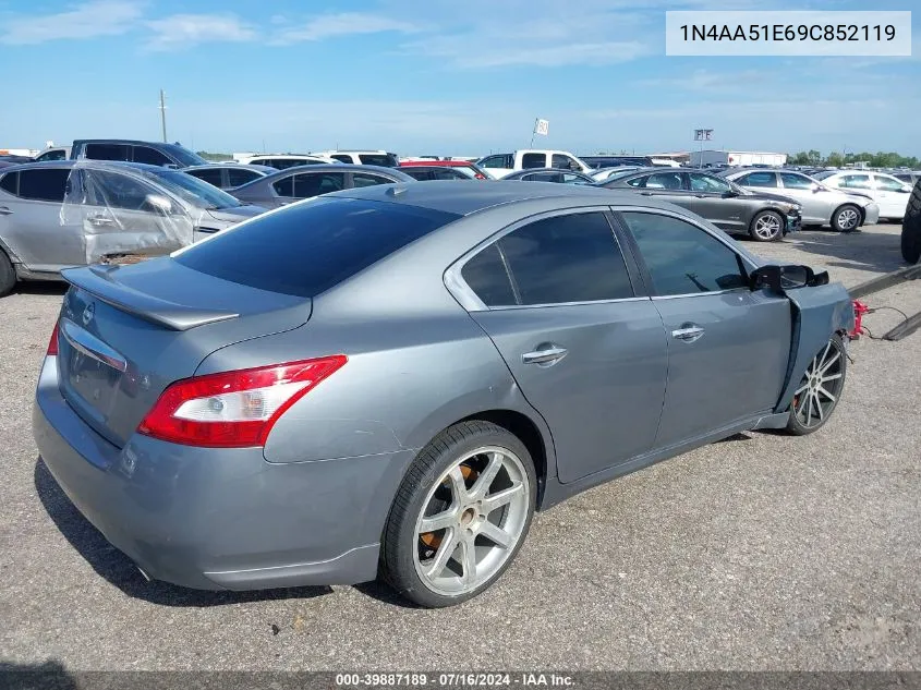 1N4AA51E69C852119 2009 Nissan Maxima 3.5 Sv