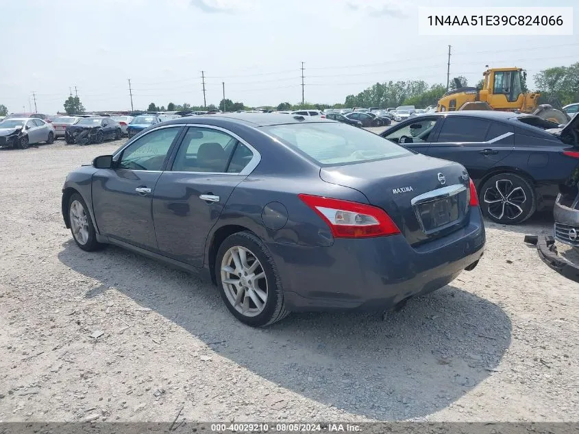 2009 Nissan Maxima 3.5 Sv VIN: 1N4AA51E39C824066 Lot: 40310661