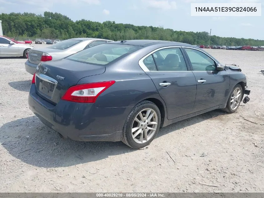 2009 Nissan Maxima 3.5 Sv VIN: 1N4AA51E39C824066 Lot: 40310661