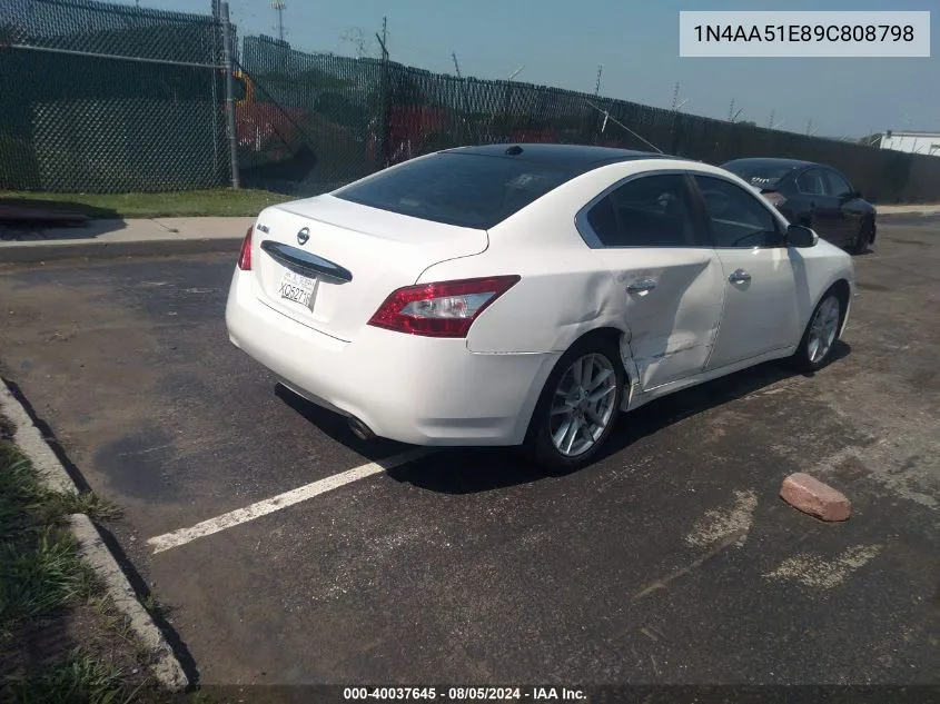 1N4AA51E89C808798 2009 Nissan Maxima 3.5 Sv