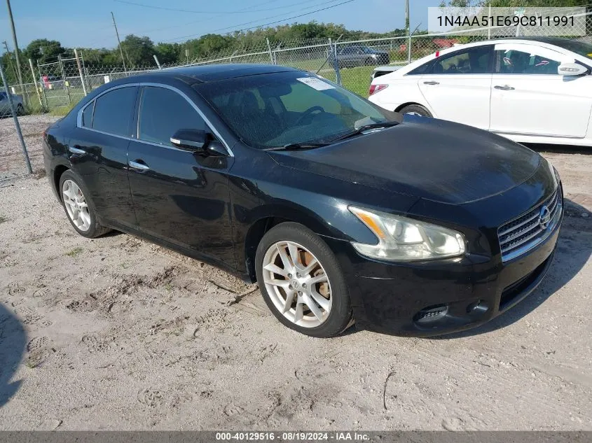 1N4AA51E69C811991 2009 Nissan Maxima 3.5 Sv