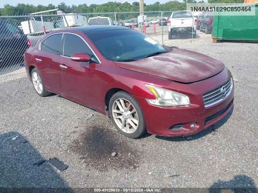 1N4AA51E29C850464 2009 Nissan Maxima 3.5 Sv