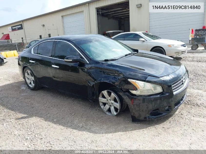 1N4AA51E09C814840 2009 Nissan Maxima 3.5 Sv