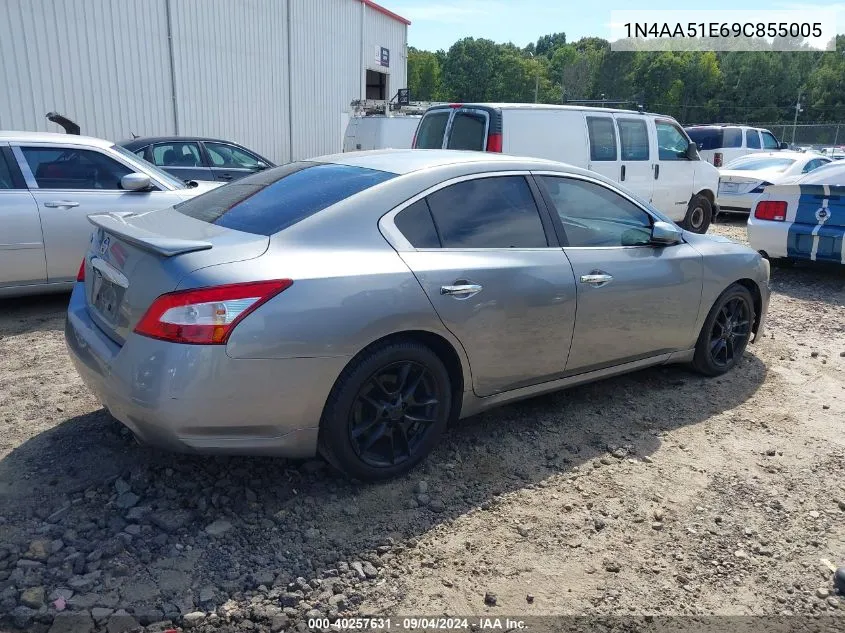 2009 Nissan Maxima 3.5 S VIN: 1N4AA51E69C855005 Lot: 40257631