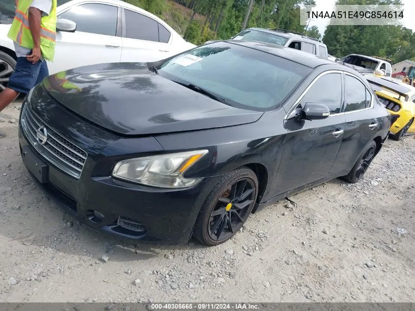 1N4AA51E49C854614 2009 Nissan Maxima 3.5 Sv