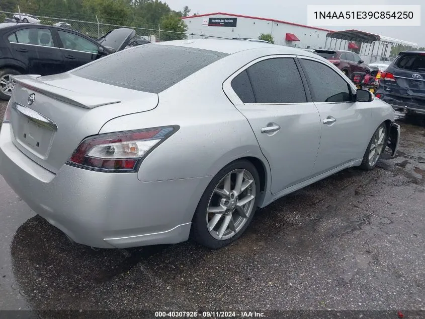 1N4AA51E39C854250 2009 Nissan Maxima S/Sv